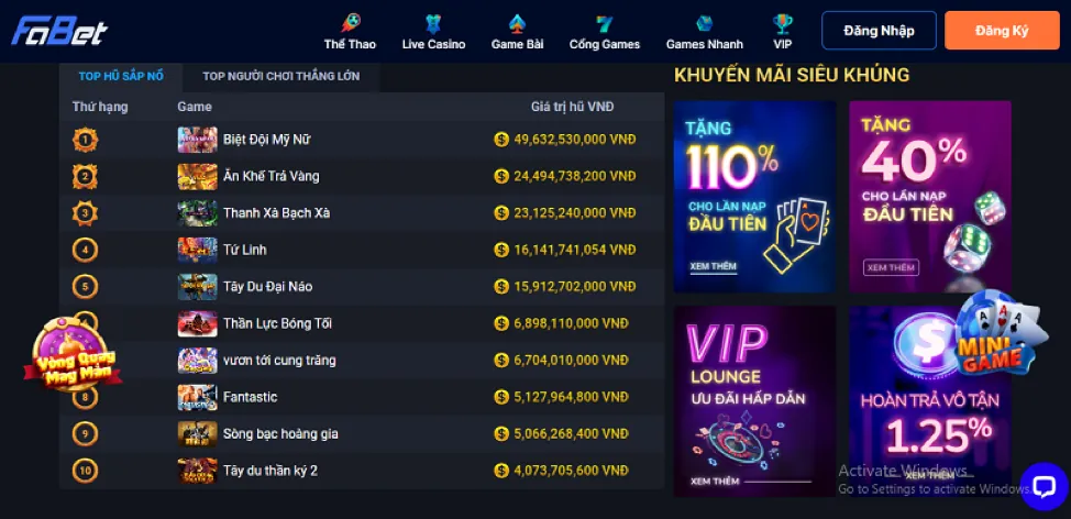 Cập nhật tính năng mới cho game bắn cá